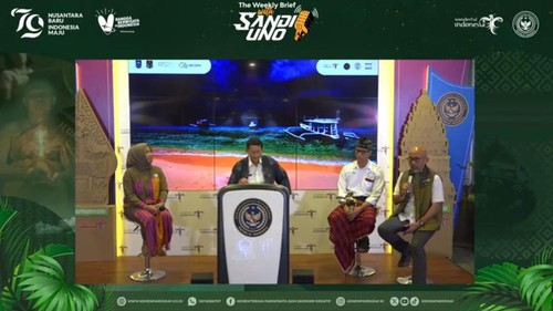 Acara WBSU pada Senin (5/8/2024) yang membahas soal supplai air bersih di Gili Trawangan dan Meno. (Screenshot dari YouTube Kemenparekraf)