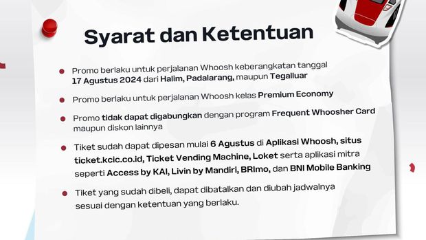 Cara beli tiket kereta cepat dan dapat diskon