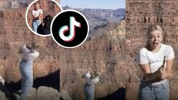 Bintang TikTok Katie Sigmond menghadapi tuntutan pidana karena memukul bola golf ke Grand Canyon.  Taman nasional membahas video dari halaman Facebook dengan mengatakan, Apakah kita benar-benar perlu mengatakan, jangan memukul bola golf ke Grand Canyon? Foto: Instagram/influencersinthewild