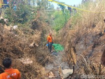 Mayat Terbakar di Parit Pasuruan Bukan Warga Setempat