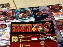 Tingkat Rasa Pedas Indonesia Dipakai untuk Rasa Ramen di Jepang