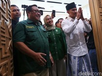 Pakai Sarung-Peci, Kaesang Sowan ke Cak Imin di DPP PKB