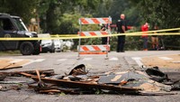 Badan Cuaca Nasional menetapkan tornado tersebut dimulai di tepi dekat tempat danau mengalir ke Sungai Niagara dan menempuh jalur sepanjang 1,4 mil (2,25 kilometer).  
