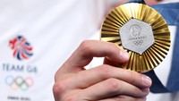 Desain segi enam juga digunakan untuk menggambarkan kontur daratan Prancis. Getty Images/Maddie Meyer 
