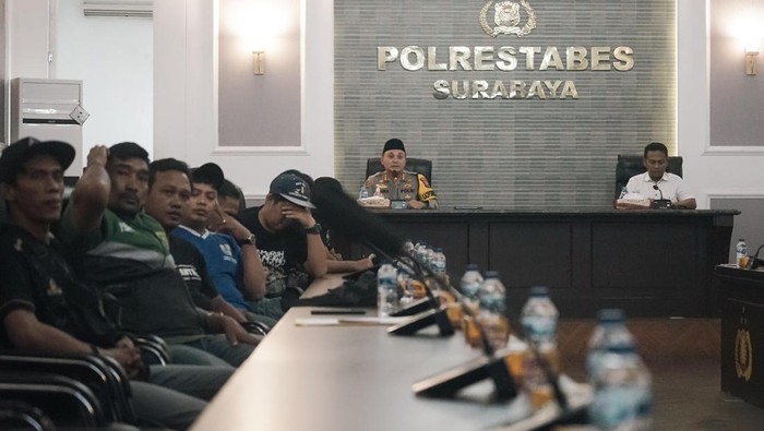 Persebaya dan Bobotoh bertemu di Polrestabes Surabaya