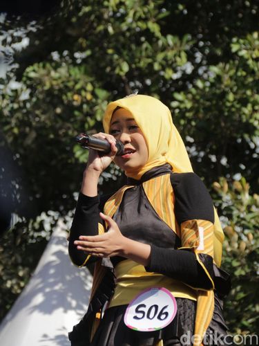 Peserta Audisi Emeron Hijab Hunt 2024 di Solo Foto penampilan peserta yang mengikuti audisi Emeron Hijab Hunt 2024 di Solo Paragon Lifestyle Mall, Solo, Jawa Tengah (4/8/2024).