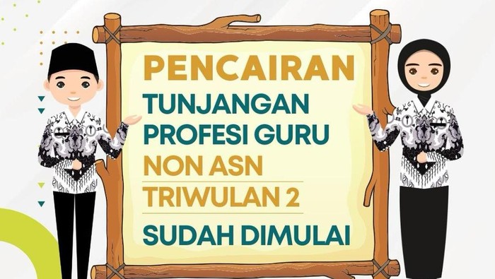 Tunjagan Profesi Guru Non-ASN Triwulan 2 Cair.
