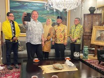 Airlangga Selfie Bareng ASS-Fatma Usai Nyatakan Dukungan Golkar di Sulsel