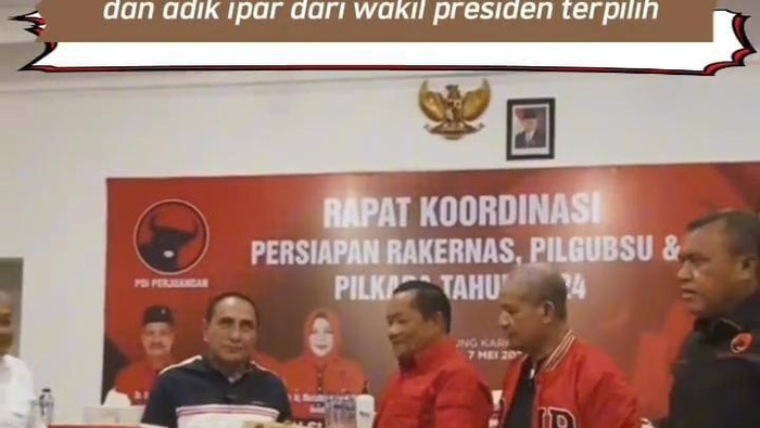 Akun PDIP Sumut Unggah Video Edy: Kami Bisa Lawan Menantu Presiden. (Instagram PDIP Sumut)