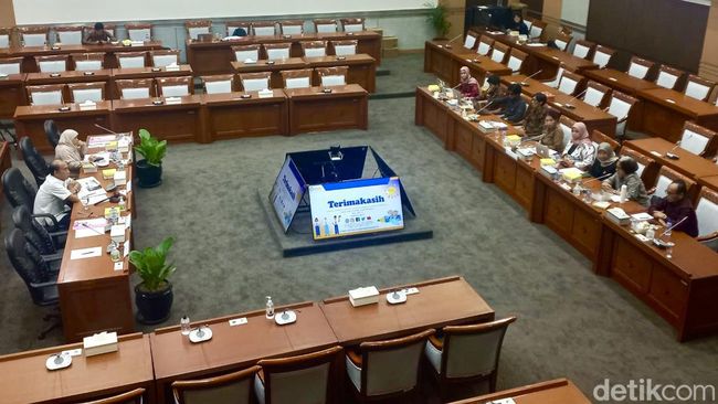 Audiensi di Komisi VIII DPR, Rabu (7/8/2024). (Firda Cynthia Anggrainy/detikcom).