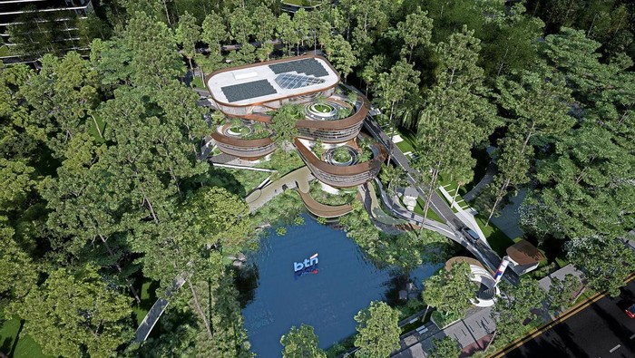 Desain gedung kantor BTN di IKN