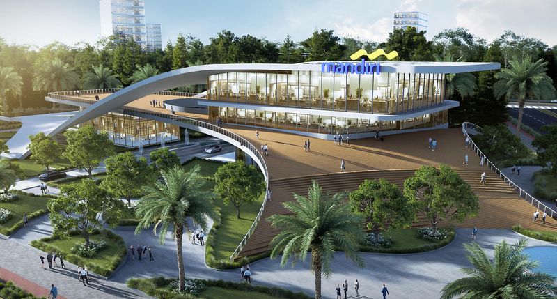 Desain kantor Bank Mandiri di IKN