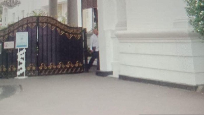 Didit saat masuk ke Istana Jakarta (ANTARA)