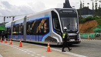 Uji coba rute pendek untuk kereta tanpa rel itu dijadwalkan pada 10 Agustus mendatang.