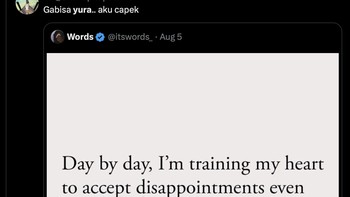 Gak bisa Yura, udah nggak kuat. Foto: Twitter