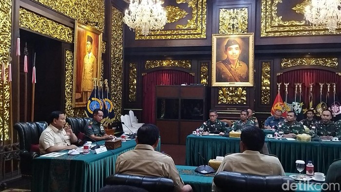 Menteri Pertahanan (Menhan) RI, Prabowo Subianto. (Kurniawan/detikcom)