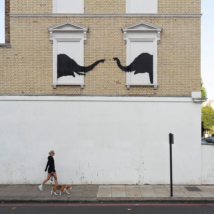 Mural Banksy di London Mural Banksy di London