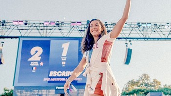 Sara Balzer, atlet anggar dari Prancis. Foto: Screenshot/Instagram