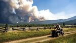 Potret Helikopter dan Pesawat Berjuang Padamkan Kebakaran Hutan di California