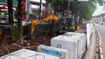 Potret TKP Kebocoran Pipa Gas di Kuningan Jaksel