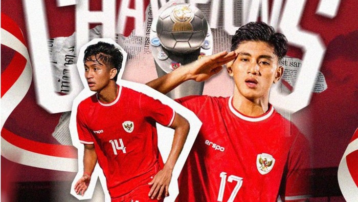 Dua pemain muda PSM Makassar Mufli Hidayat dan Sulthan Zaky saat membela Timnas Indonesia di Piala AFF U-19.
