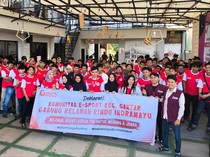 Milenial Indramayu Barat Gabung Relawan Rindu Dukung Petahana