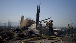 Semak Belukar di California Terbakar, Rumah-rumah Warga Hancur