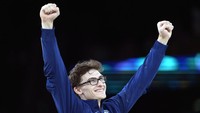 Stephen Nedoroscik atlet senam asal Amerika Serikat dijuluki Clark Kent (tokoh superhero alias Superman) di dunia nyata! (AP)