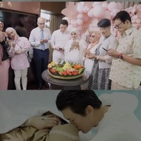 Sebelum persalinan, Syahrini bersama suami dan keluarga menyempatkan untuk merayakan ulang tahunnya dengan potong tumpeng. Dari unggahan yang dibagikan terlihat tak hanya ibunda Syahrini, Wati Nurhayati, ibunda Reino Barack, Reiko Barack, pun tampak hadir. Foto: Instagram/@princessyahrini