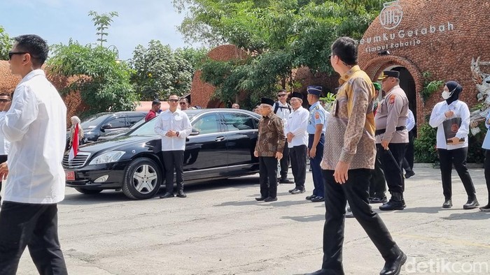 Wakil Presiden Maruf Amin di MuseumKu Gerabah Timbul Raharjo, Kasongan, Bantul, Rabu (7/8/2024).
