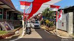 Bendera Merah Putih Ratusan Meter Hiasi Kampung Kebonagung Malang