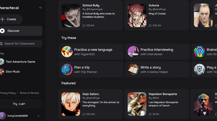 Character AI merupakan salah satu chatbot AI terpopuler saat ini karena bisa berkomunikasi dengan karakter fiktif layaknya mengobrol dengan manusia.