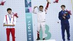 Ekspresi Veddriq Usai Sumbang Emas Olimpiade Pertama untuk Indonesia