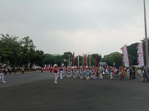 Sejarah! Bendera Merah Putih Dikirab dari Jakarta ke IKN
