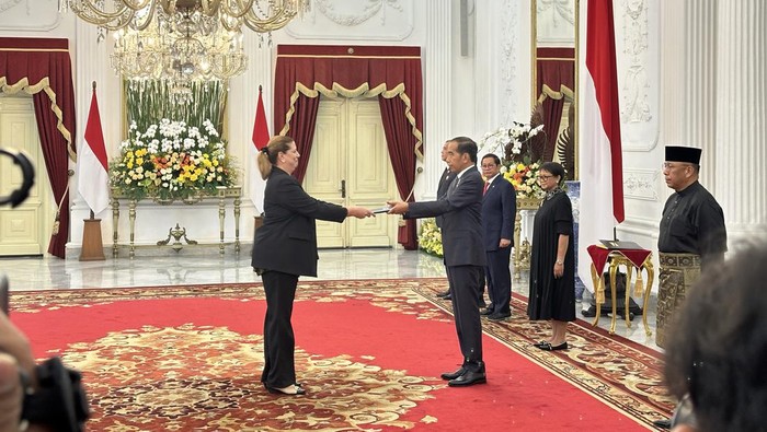 Jokowi terima surat kepercayaan dari 10 dubes (Isal/detikcom)