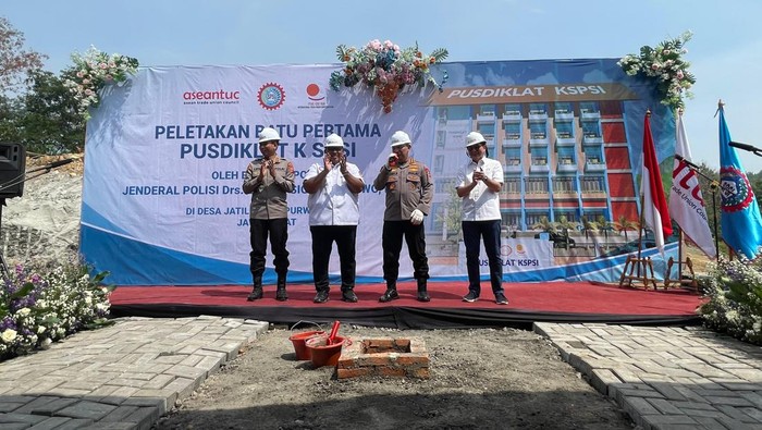Polri Komitmen Dukung Pengembangan SDM Pekerja melalui Pembangunan Pusdiklat KSPSI
