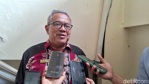 Kepala Dinas Pengendalian Penduduk dan Keluarga Berencana (DP2KB) Kota Mataram Mohammad Carnoto saat diwawancarai, Kamis (8/8/2024).