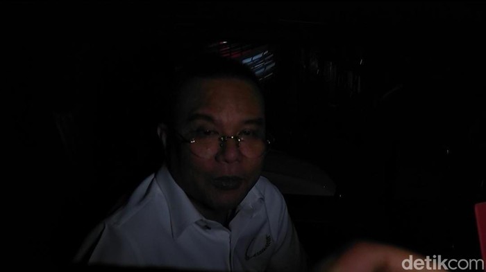 Ketua Harian Gerindra Sufmi Dasco Ahmad di Widya Chandra, Jaksel (Kurniawan/detikcom).