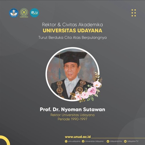 Mantan Rektor Unud Nyoman Sutawan meninggal dunia.