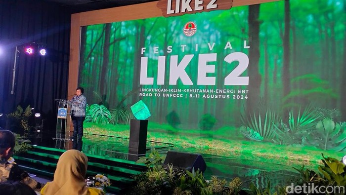 Menteri LHK Siti Nurbaya Bakar dalam Festival LIKE 2. (Astrid Meishella/detikcom)
