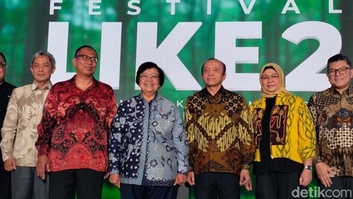 Menteri LHK Siti Nurbaya Bakar dalam Festival LIKE 2. (Astrid Meishella/detikcom)