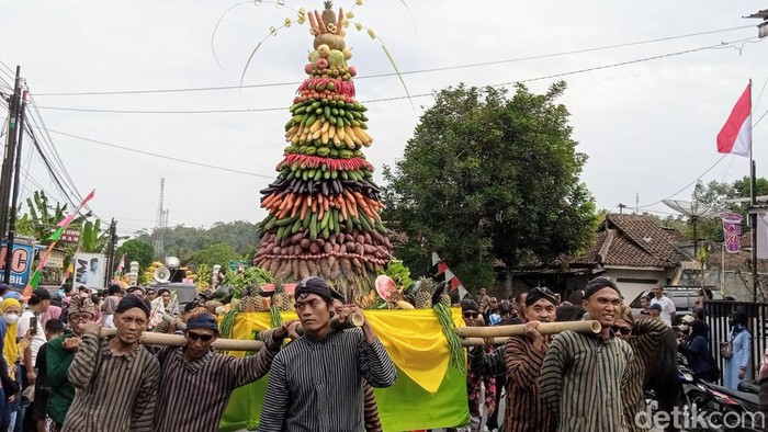 Suasana Merti Desa Trirejo, Loano, Purworejo, pada Kamis (8/8/2024).
