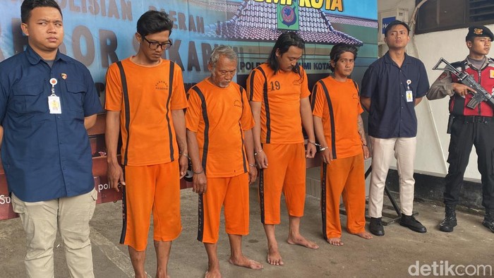 Pelaku penganiayaan pengamen di Sukabumi.