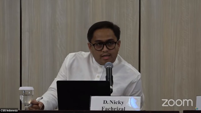 Peneliti Departemen Politik dan Perubahan Sosial CSIS, D Nicky Fahrizal