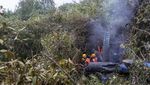 Potret Puing Helikopter Air Dynasty yang Jatuh di Hutan Nepal