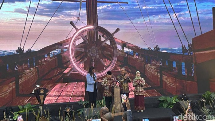 Wakil Presiden (Wapres) Maruf Amin meresmikan Gerakan Masyarakat Cinta Rempah (Kadek/detikcom)