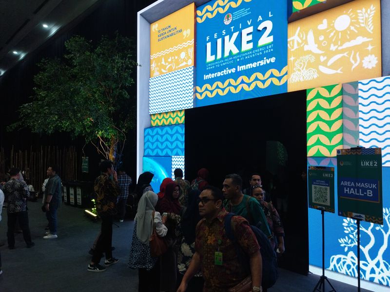 Warga Antusias Saksikan Festival LIKE 2 KLHK di JCC Senayan. (Kurniwan Fadilah/detikcom)
