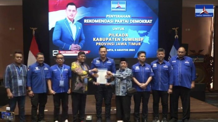 Achmad Fauzi-Kiai Imam menerima rekomendasi dari Demokrat maju Pilbup Sumenep 2024