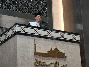 Prestasi Veddriq-Rizki di Olimpiade Jadi Bahasan Khotbah Jumat di Istiqlal