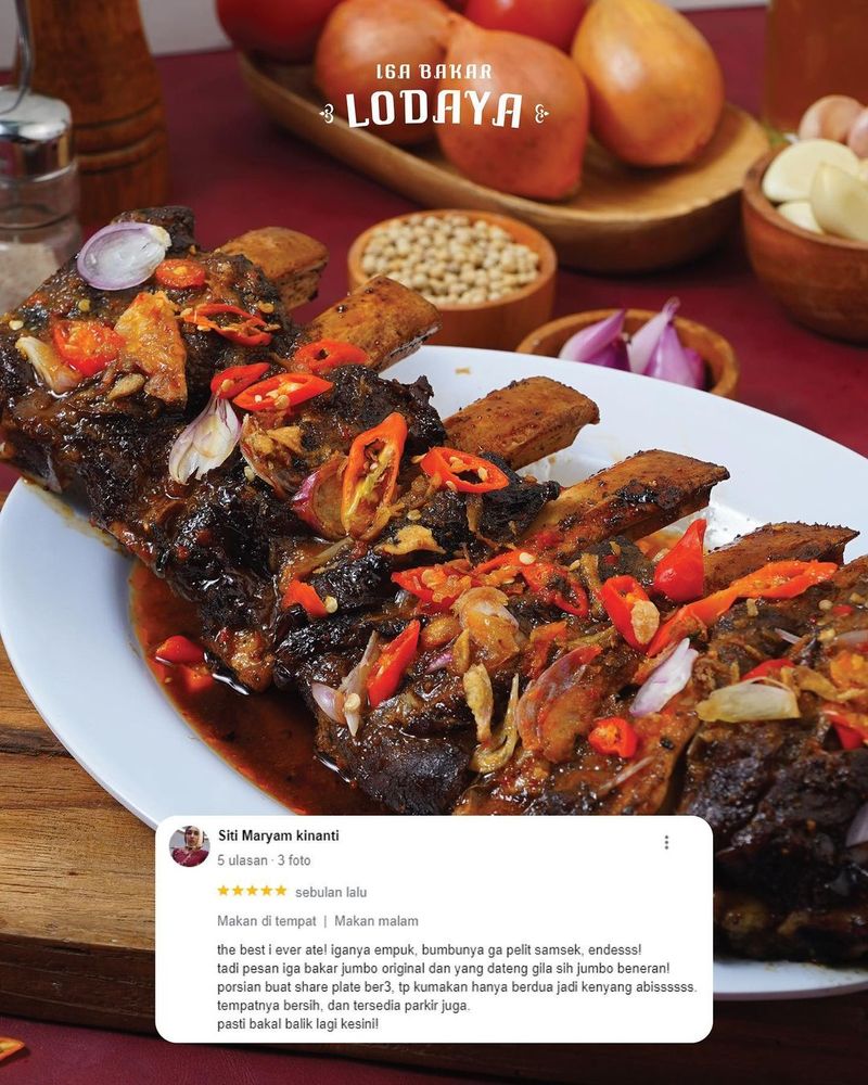 Iga bakar enak di Bogor